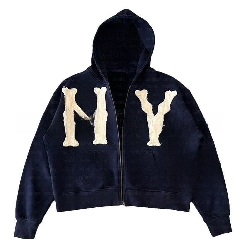 New York Zip Up Hoodie