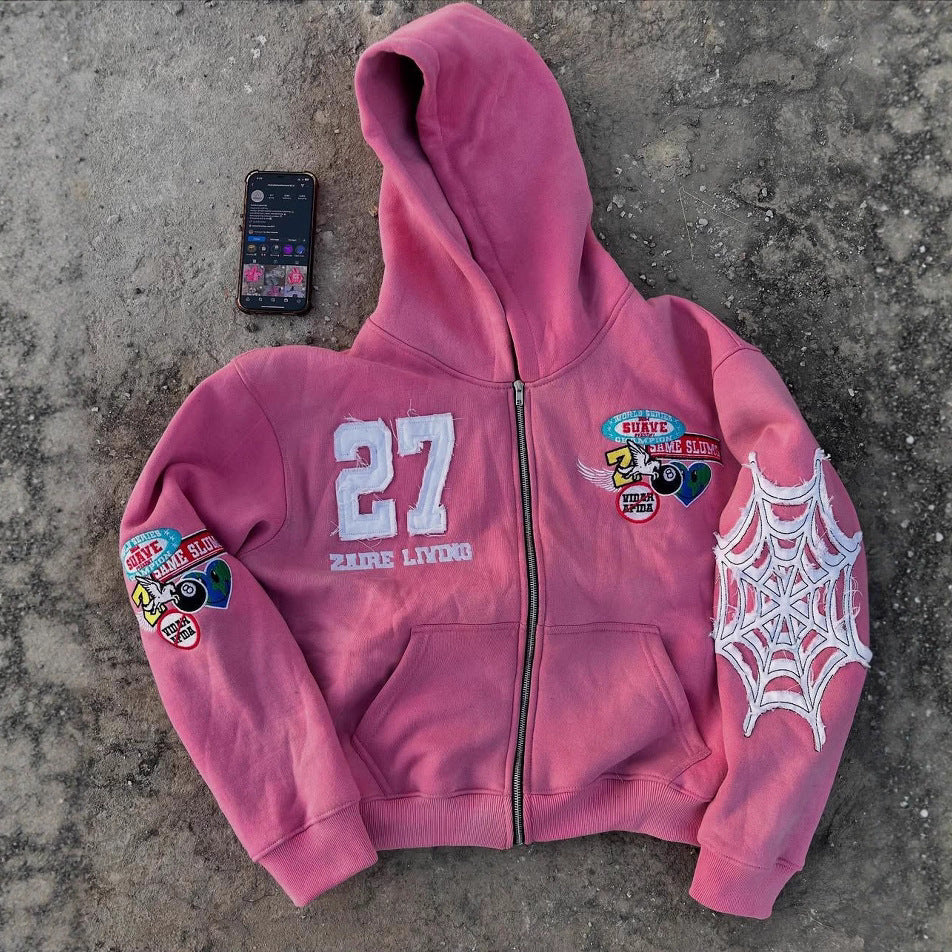 Zip Up Streetwear Hoodie