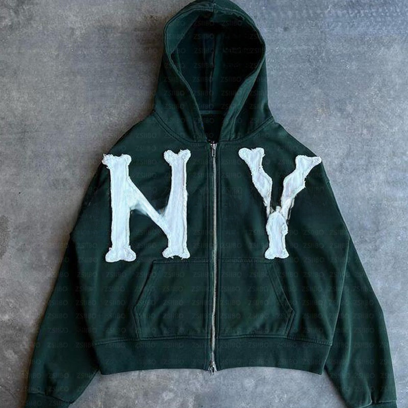 New York Zip Up Hoodie