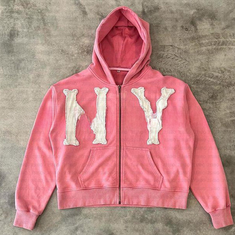 New York Zip Up Hoodie